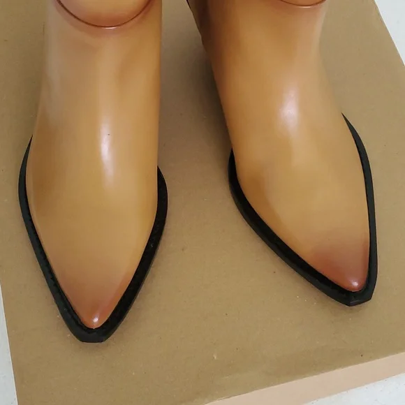 ZARA HEELED LEATHER COWBOY BOOTS - Picture 15 of 17